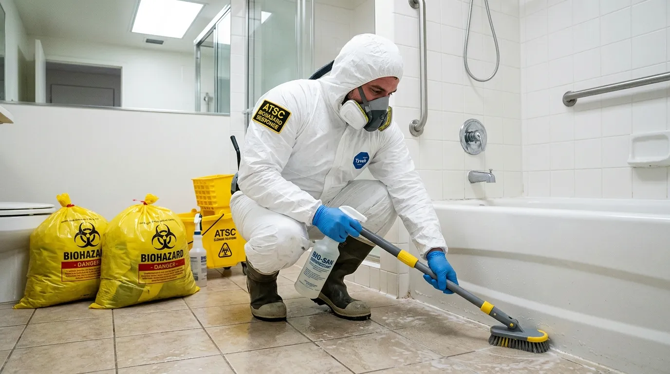 Decontamination equipment deployed for Blood Cleanup in Plainview